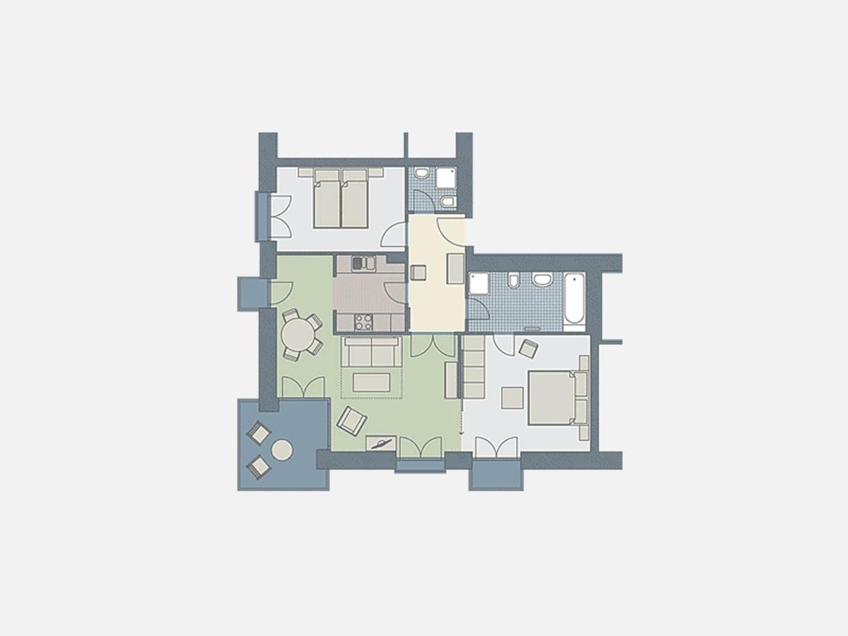 Kaiservillen Heringsdorf - Ferienwohnung Mit 2 Schlafzimmern Und Balkon D212 ภายนอก รูปภาพ